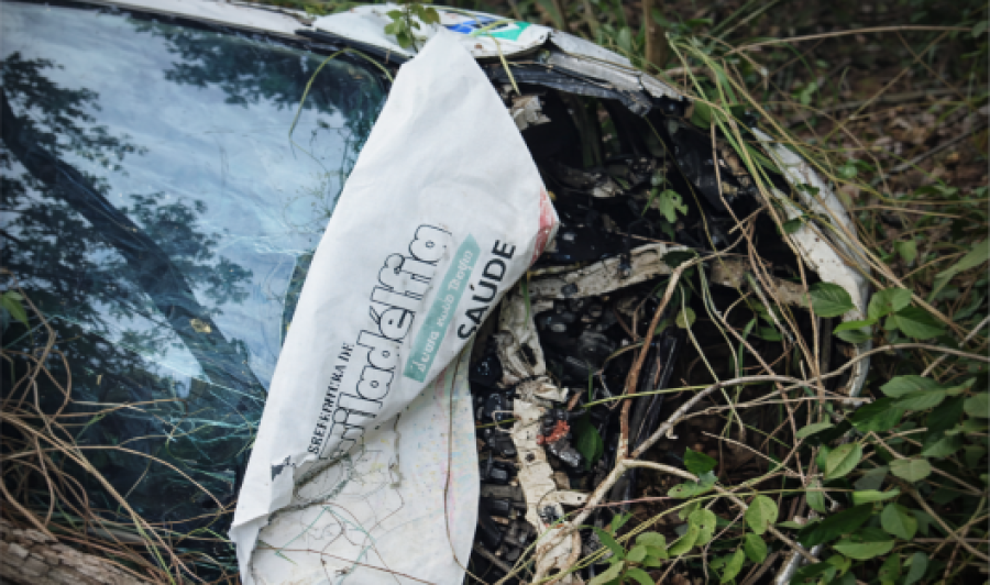 Carro da Saúde de Filadélfia sofre acidente na TO-222 após carreta invadir contramão