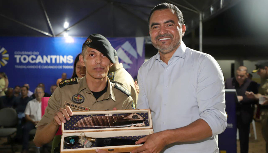Em Araguaína, governador Wanderlei Barbosa participa da passagem de comando do 2º BPM e entrega novos equipamentos à corporação