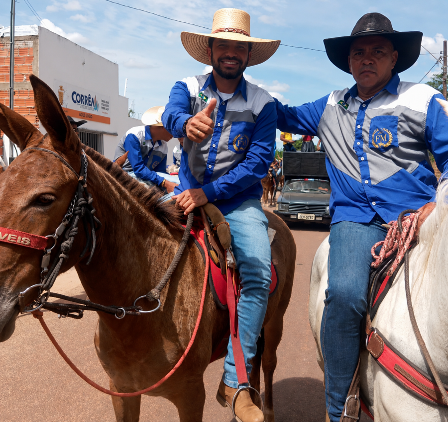 Dida Filgueiras reforça apoio à cultura e participa da tradicional Cavalgada de Alto Lindo