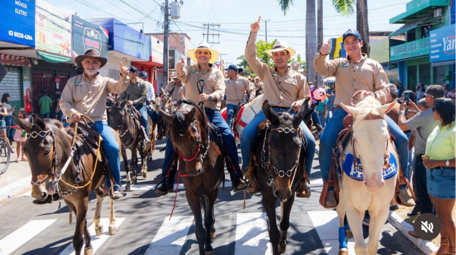 Alexandre Guimarães participa da tradicional Cavalgada de Araguaína e reforça apoio às raízes do Tocantins